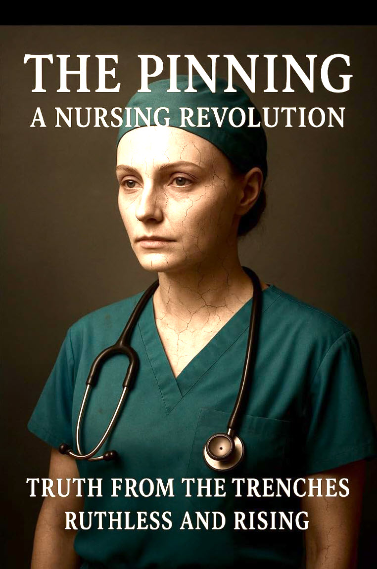 Poetry Disruptor book cover: THE PINNING - Revolutionary nursing poetry by Ashley Scott